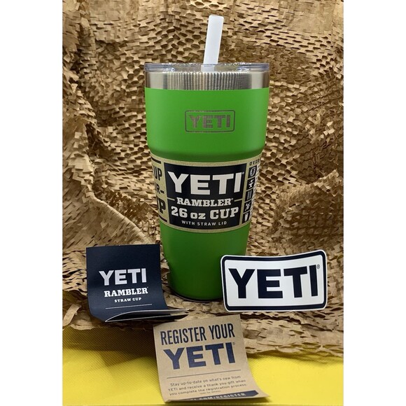Yeti Canopy Green Rambler 26 oz Stackable Cup w/Straw Lid Brand New Father’s Day - Picture 1 of 6